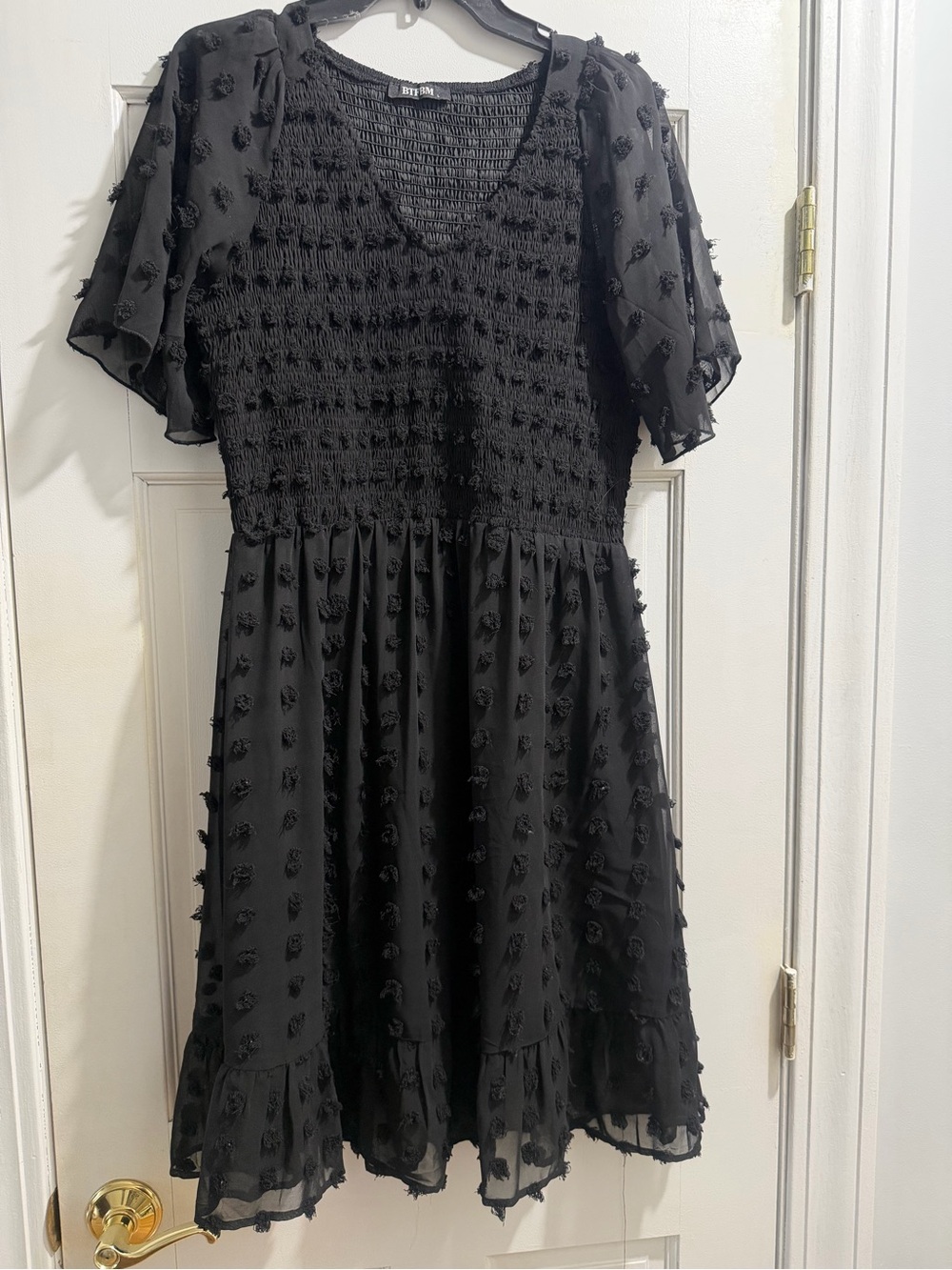Textured Pom-Pom Dress